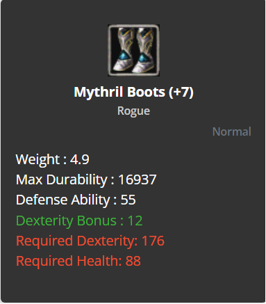 Mythril Boots +7
